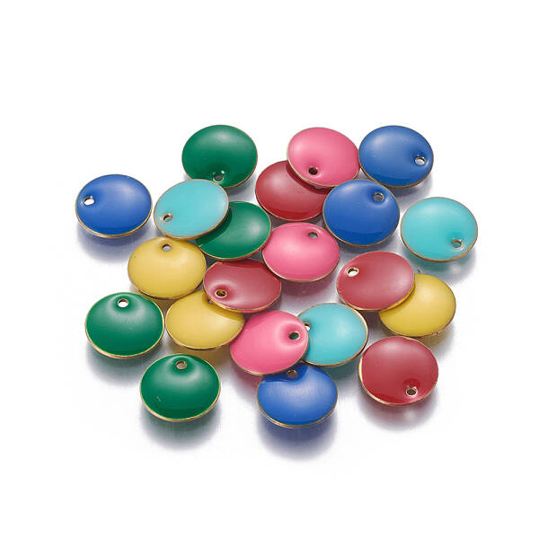 Brass Enamel Charms