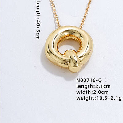 Stainless Steel Party Balloon Letter Pendant Cable Chain Necklaces for Women