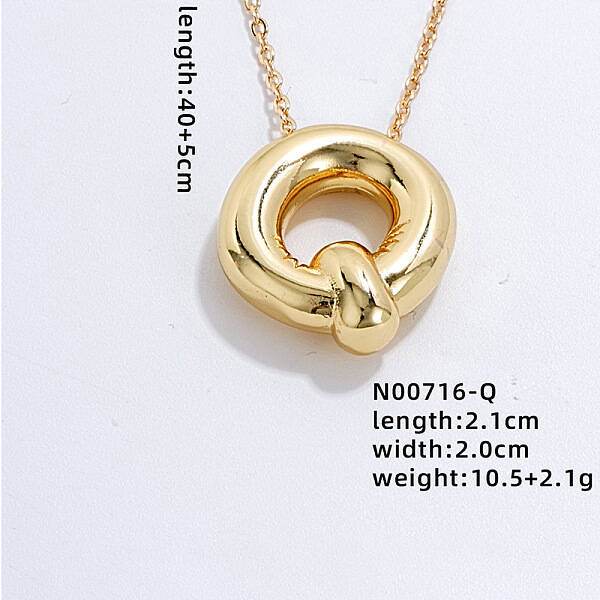 Stainless Steel Party Balloon Letter Pendant Cable Chain Necklaces for Women