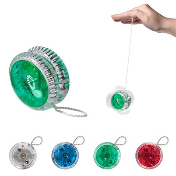 250 Customized Light Up Yo-Yo - Blinking LED & Battery Powered