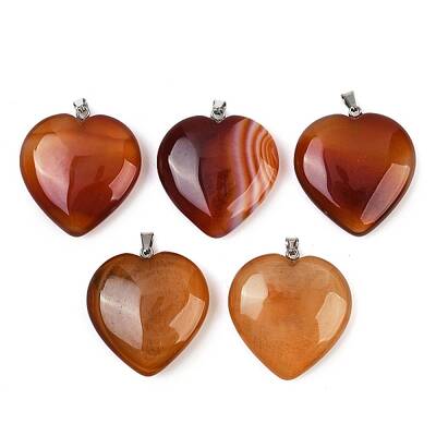Natural Red Agate Pendants