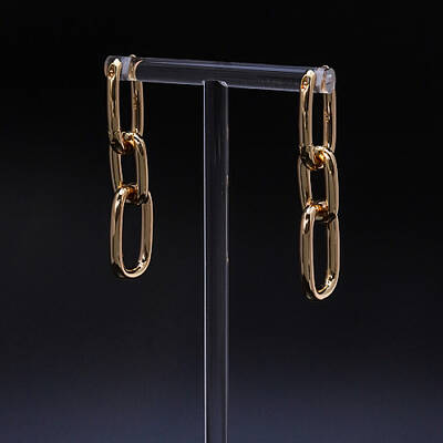 Brass Hoop Earrings
