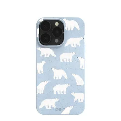 Powder Blue Ice Bears iPhone 13 Pro Case