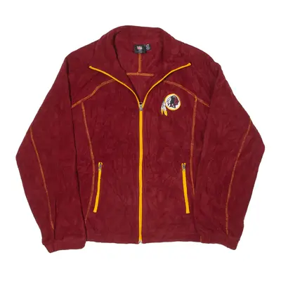 NFL Washington Redskins Fleece USA Jacket Maroon Womens L