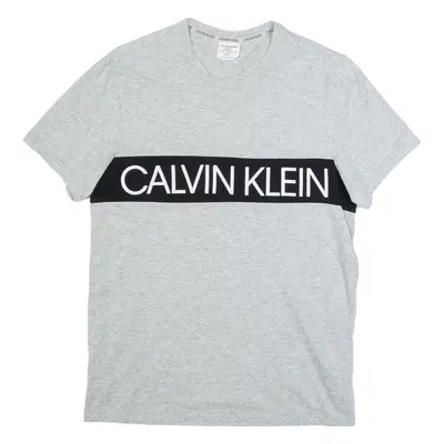 CALVIN KLEIN Mens T-Shirt Grey S