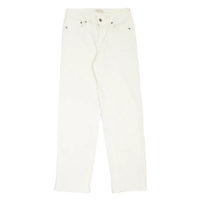 BARBOUR Womens Jeans Cream Regular Skinny W26 L28