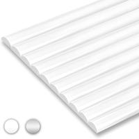 STICKGOO 10Pcs Peel and Stick Trim for Backsplash Tile Edge, Tile Edge Trim Self-Adhesive Liner for Corner Decor - White Pvc ...