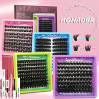 4 Styles  Ultra/Mega/ Dramatic/Volume/ Lash Clusters Kit, WaterProof Lashes Eyelash Clusters Extensions with  for Beginners ...