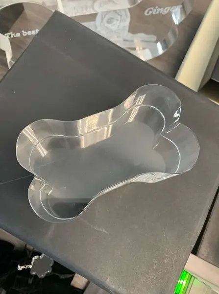 2D Engraving Crystal - Bone-Standard / Large