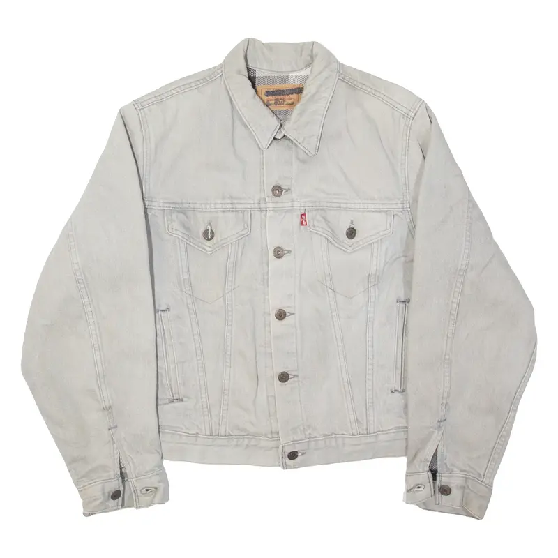 LEVI'S Womens Denim Jacket Grey M