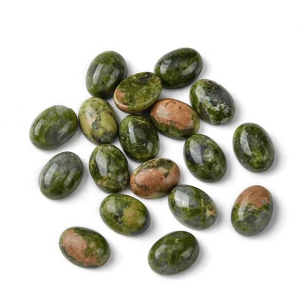 Natural Unakite Cabochons
