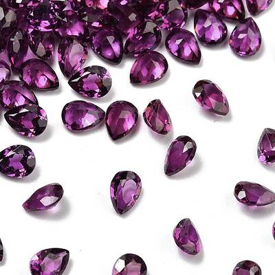 Faceted Natural Amethyst Cabochons