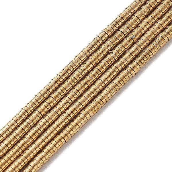 Electroplate Non-magnetic Synthetic Hematite Beads Strands