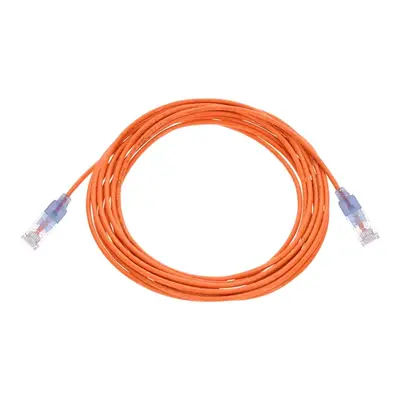 16336 Monoprice Cat6A Ethernet Patch Cable SlimRun Snagless RJ45 550MHz UTP Pure Bare Copper 10G 30AWG 10-Pack 14ft Orange