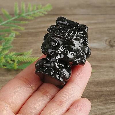 Natural Obsidian Carved Healing Figurines