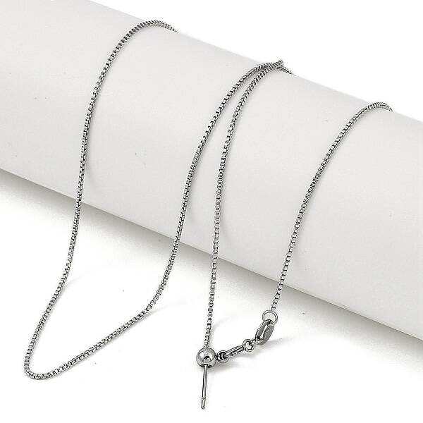 304 Stainless Steel Box Chains Necklaces