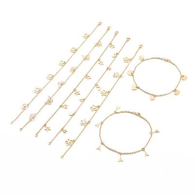 304 Stainless Steel Charm Anklets