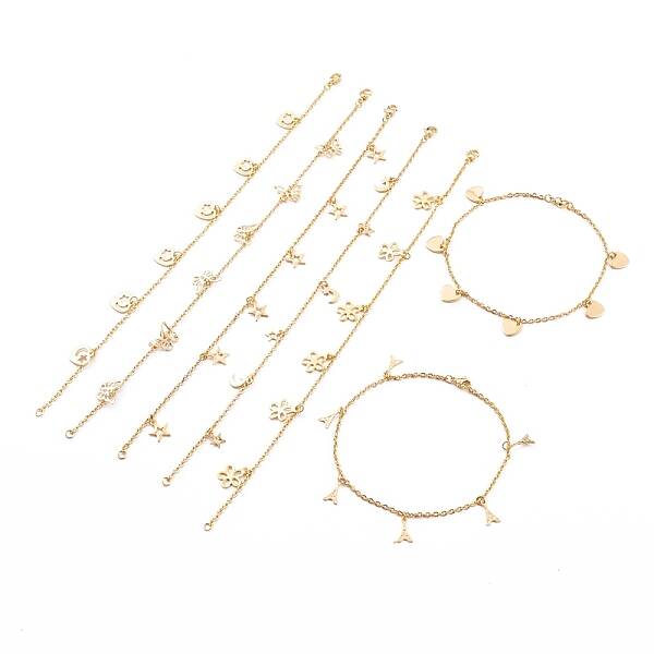 304 Stainless Steel Charm Anklets
