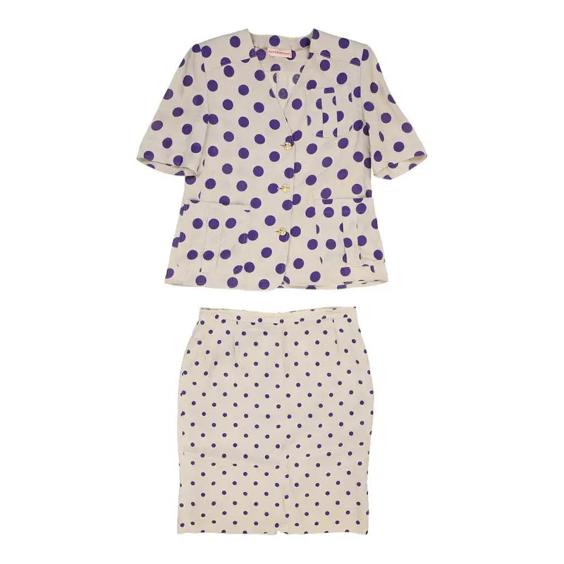 Roccobarocco Polka Dot Co-Ord - Medium White Linen