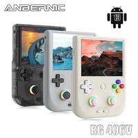 ANBERNIC RG406V Handheld Game Console 4-inch IPS Multi-touch Screen RG 406V Retro Game Console Android 13 Unisoc T820 64-bit ...