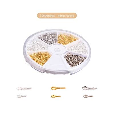 1 Box Iron Screw Eye Pin Peg Bails