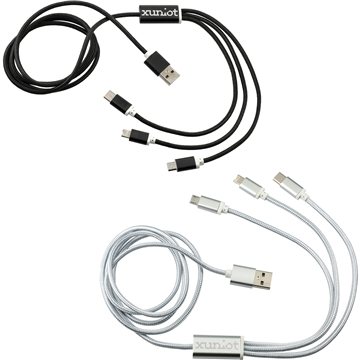 100 Custom Realm 3-in-1 Long Charging Cable - Multi-Device & ...