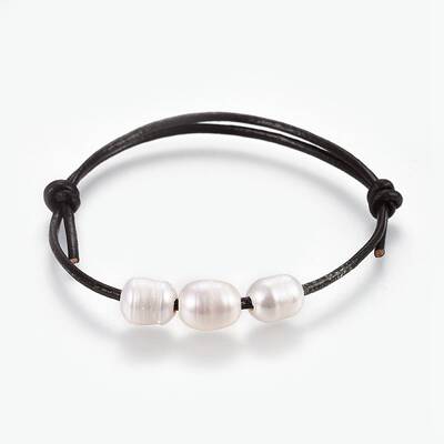 Adjustable Cowhide Leather Cord Bracelets