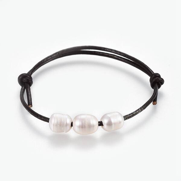 Adjustable Cowhide Leather Cord Bracelets