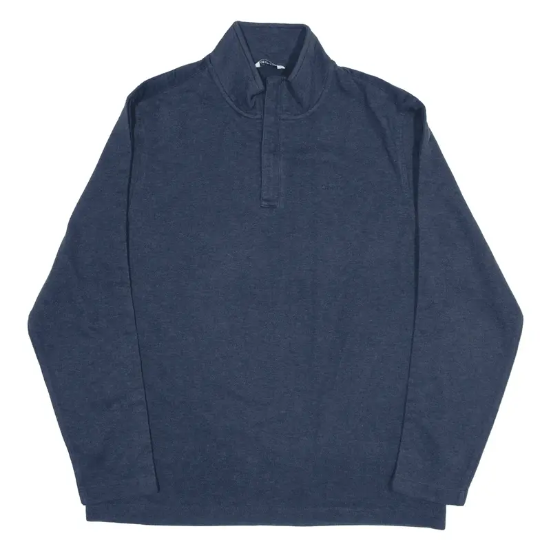 CALVIN KLEIN Sweatshirt Blue 1/4 Zip Mens L