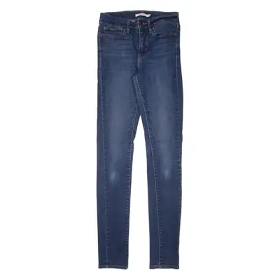 LEVI'S Slimming Womens Jeans Blue Slim Skinny Stone Wash W27 L34