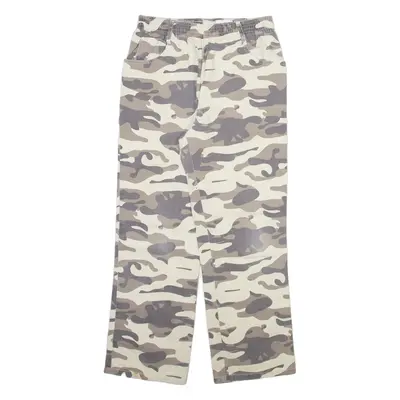 BPC Camo Boys Trousers Cream Regular Straight W26 L26
