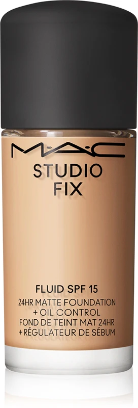 MAC Cosmetics Mini Studio Fix Fluid SPF 15 24HR Matte mattifying foundation SPF 15 color NW15 15 ml