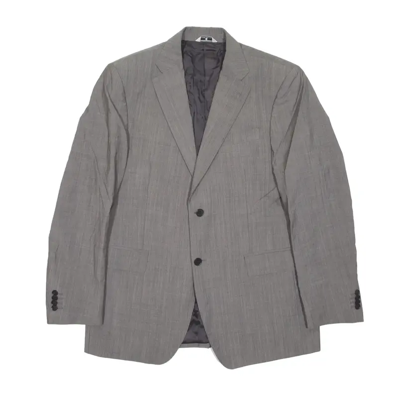 PIERRE BALMAIN Blazer Jacket Grey Wool Mens M