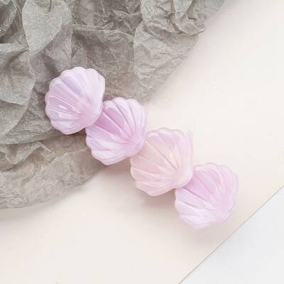 Shell Shape Cellulose Acetate Alligator Hair Clips