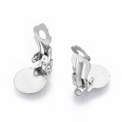 Non-Tarnish 304 Stainless Steel Clip-on Earring Findings