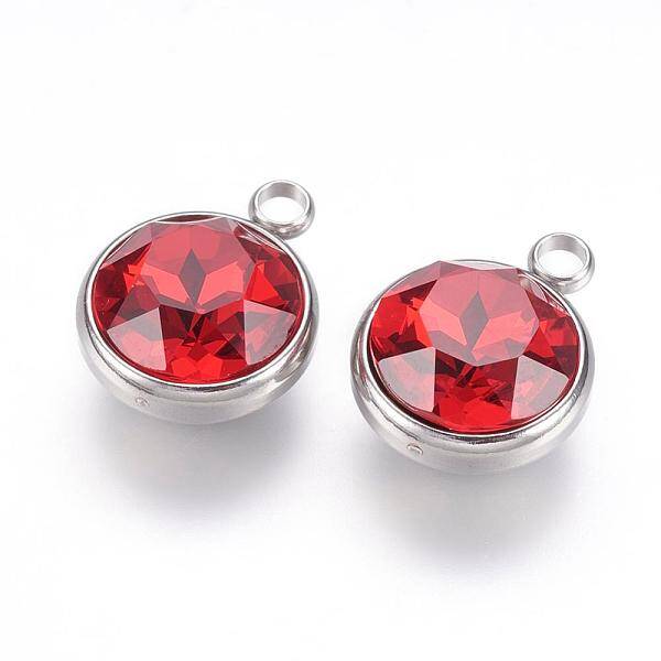 K9 Glass Rhinestone Pendants