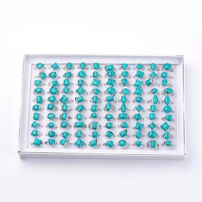 Synthetic Turquoise Rings