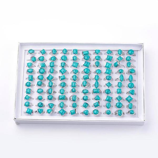 Synthetic Turquoise Rings