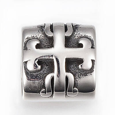 304 Stainless Steel Slide Charms/Slider Beads