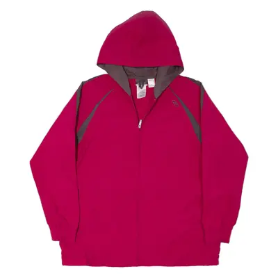 REEBOK Rain Jacket Pink Womens UK 16