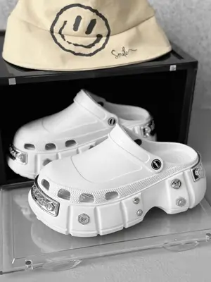 Unisex Punk Style Clogs, Fashionable Thick Sole Slippers for Indoor Outdoor Wear, Trendy All-match Slippers for Daily Wear, W...