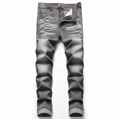 JUNBAOSS Mens Slim Fit Stretch Jeans Ripped Skinny Jeans for Men, Distressed Straight Leg Casual Fashion Comfort Flex Waist D...