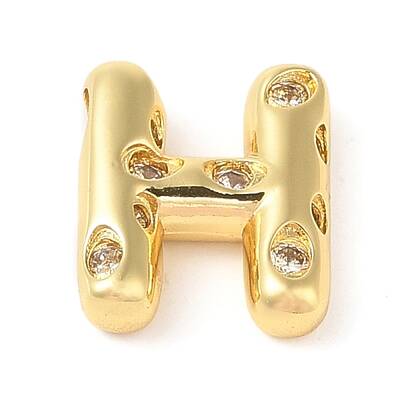 Brass Micro Pave Clear Cubic Zirconia Pendant