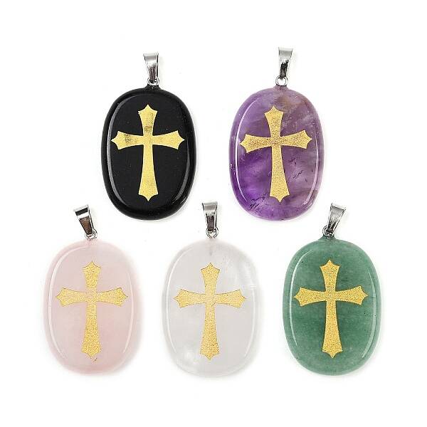 Natural Mixed Stone Pendants