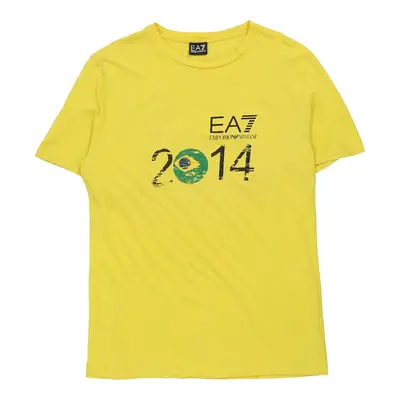 Brasil 2014 Ea7 T-Shirt - XL Yellow Cotton