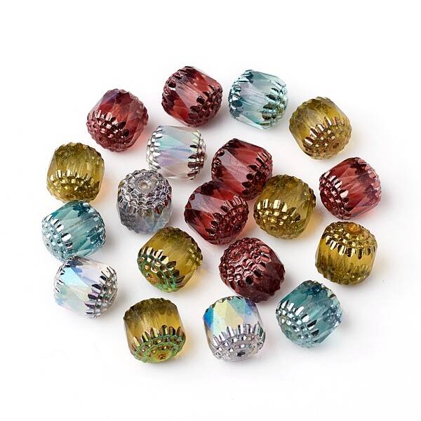 Electroplated Czech Glass Beads