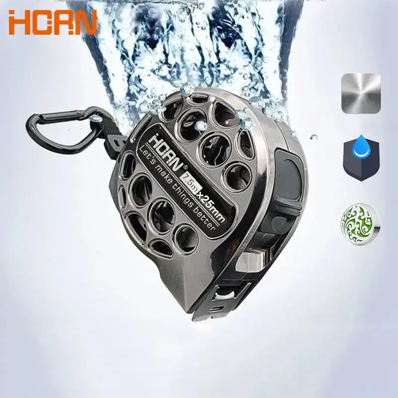 3m/5m/7.5m Metric Tape Measure, 1 Count Stainless Steel Metric Ruler, Hollow Design Woodworking Measuring Tool, Professional ...