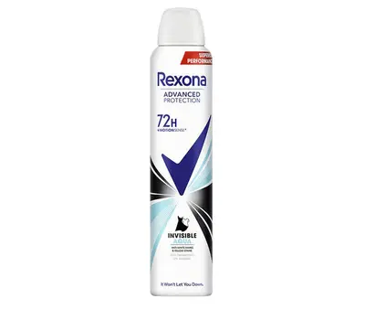 Deodorant Rexona Invisible Aqua Spray 200ml 72H