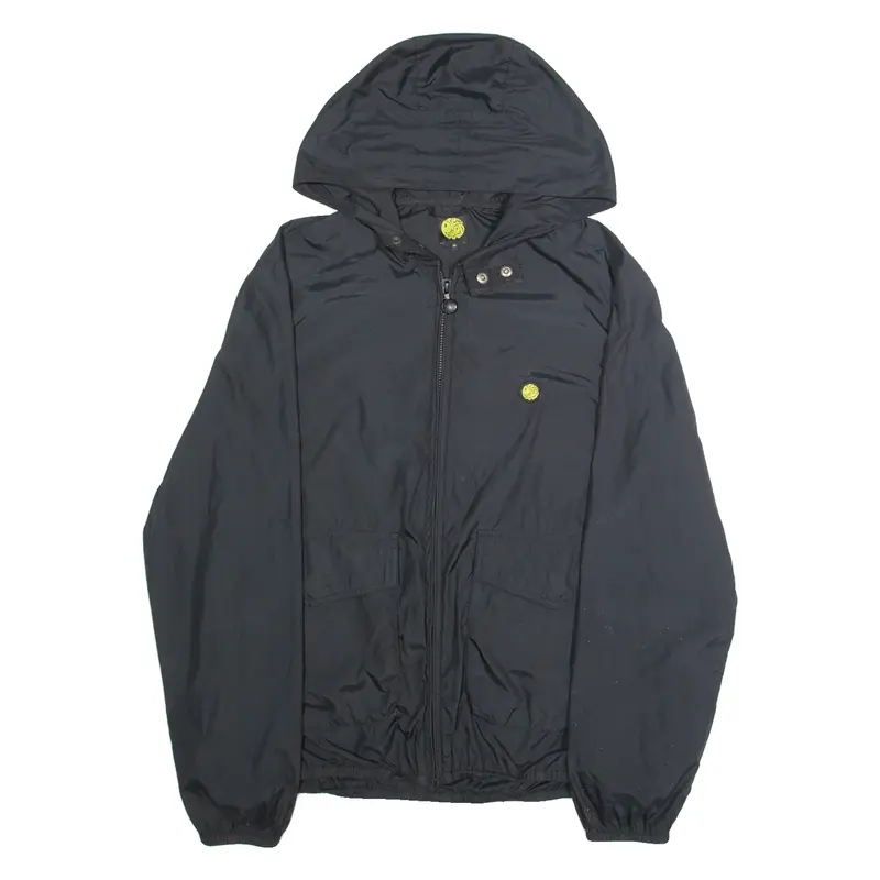 PRETTY GREEN Mens Rain Jacket Black Hooded M