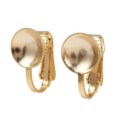 Brass Clip-on Earring Findings